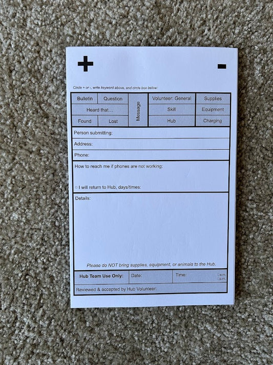 Posting Form Pads (bundle of 3)