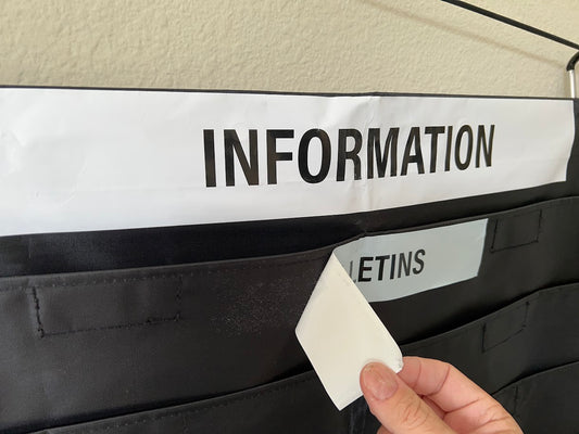 Labels for Hanging Organizers